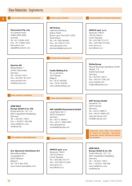 bb guide Beverage & Brewing 2025/2026 