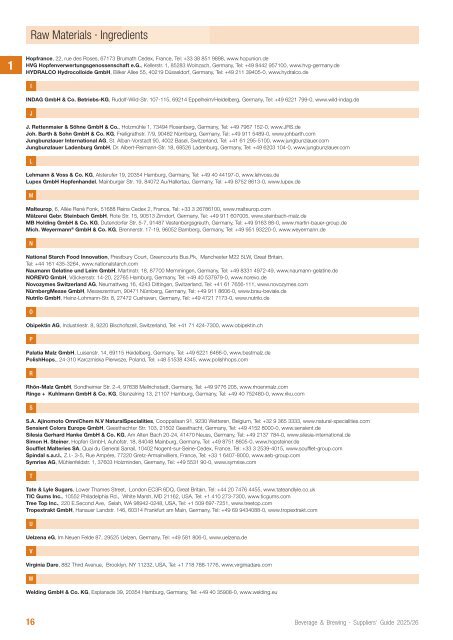 bb guide Beverage & Brewing 2025/2026 