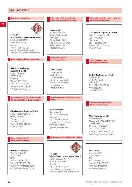 bb guide Beverage & Brewing 2025/2026 