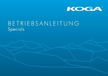 BETRIEBSANLEITUNG - KOGA