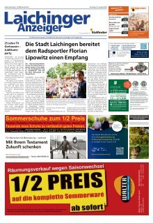 23.08.2025 Laichinger Anzeiger