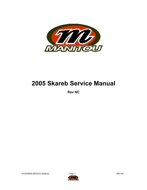 2005 Skareb Service Manual - Fahrrad Kaiser GmbH