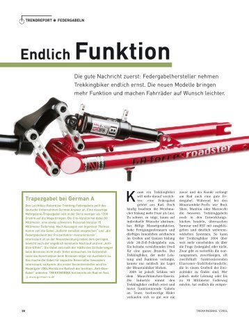 Endlich Funktion Trapezgabel bei German A