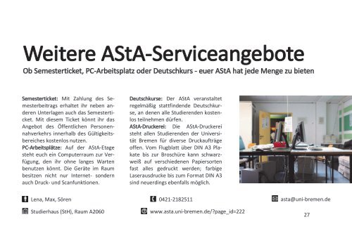 AStA-Infobroschüre2011 - AStA - Universität Bremen