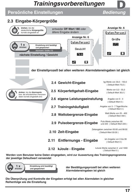 Trainingsprogramme - Daum Electronic