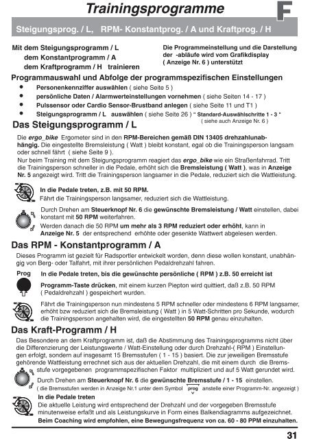 Trainingsprogramme - Daum Electronic