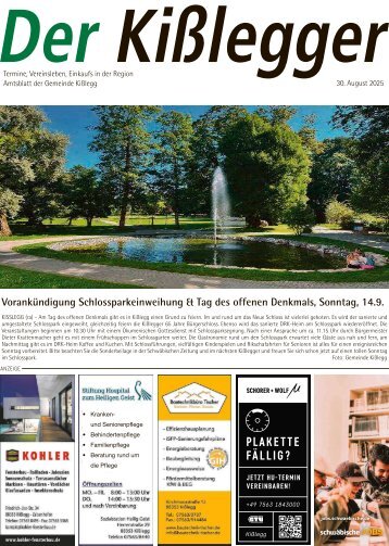 30.08.2025 Der Kißlegger