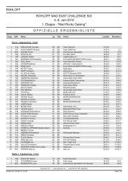 ROHLOFF ROHLOFF MAD EAST CHALLENGE 500 4.-6. Juni 2010 ...