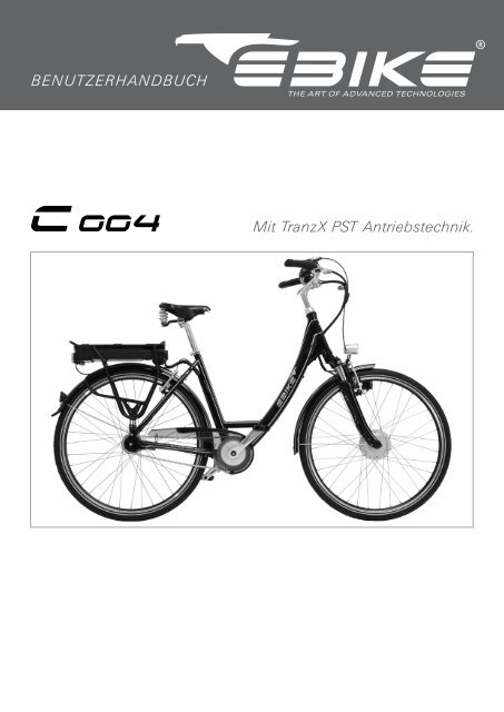 Mit TranzX PST Antriebstechnik. BENUTZERHANDBUCH - Ebike