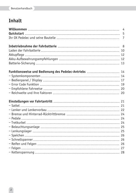 Mit TranzX PST Antriebstechnik. BENUTZERHANDBUCH - Ebike