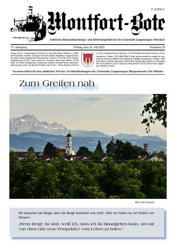 18.07.2025 Montfort-Bote