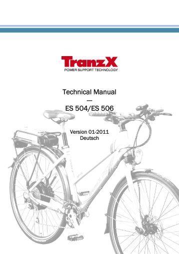 Technical Manual --- ES 504/ES 506 - Fahrrad Cohrt