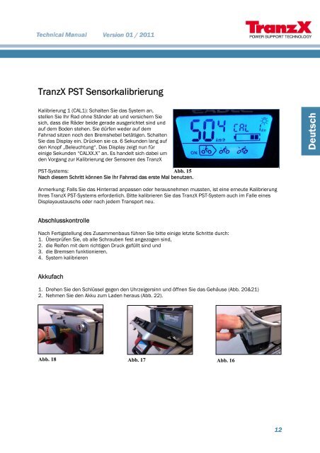 Technical Manual --- ES 504/ES 506 - Fahrrad Cohrt