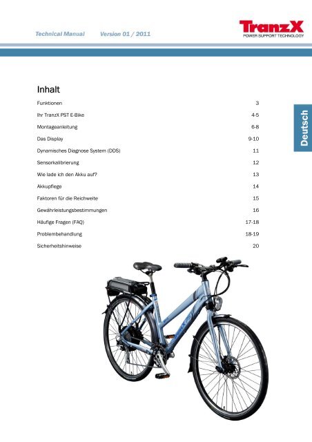 Technical Manual --- ES 504/ES 506 - Fahrrad Cohrt
