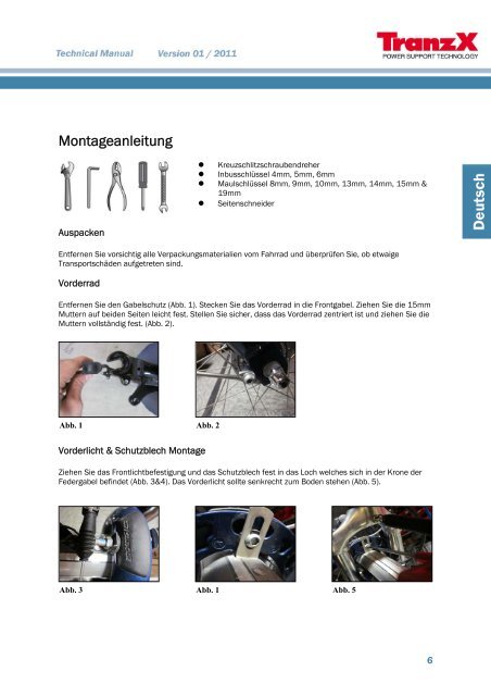 Technical Manual --- ES 504/ES 506 - Fahrrad Cohrt