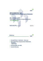 Wirtschaftlichkeit von Energieeffizienzmaßnahmen in Gebäuden - HEA