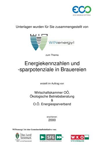 Energiekennzahlen und Sparpotenziale in Brauereien 1 - WIN