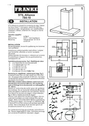 STIL Alliance 784-10 INSTALLATION - Franke PIM - Login