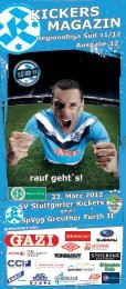 12 Kickers-Magazin SpVgg Greuther Fürth II (pdf - SV Stuttgarter ...