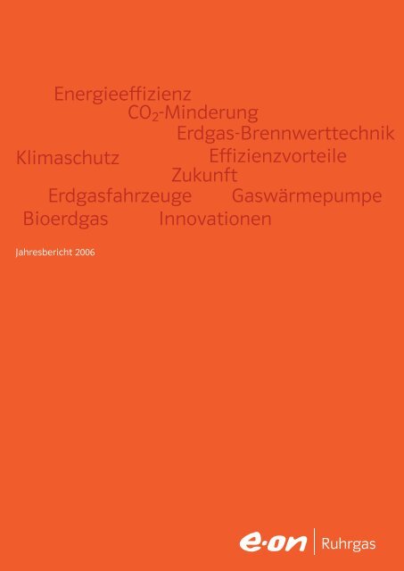 Effizienzvorteile Erdgas-Brennwerttechnik ... - E.ON Ruhrgas AG
