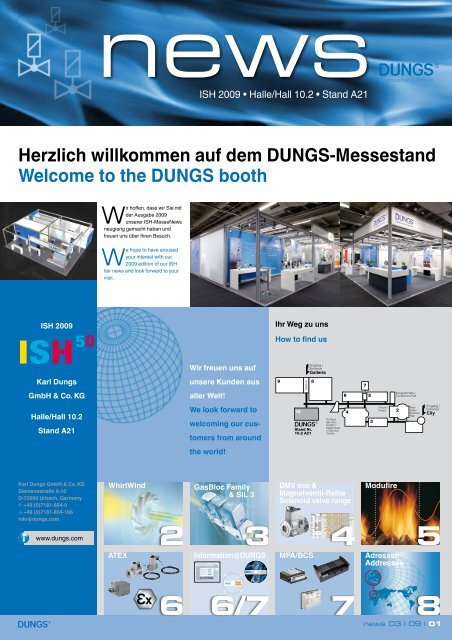 Herzlich willkommen auf dem DUNGS-Messestand Welcome to the ...