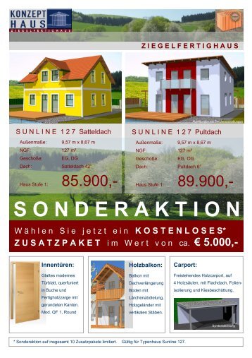 5.000,- SONDERAKTION - Konzept Haus