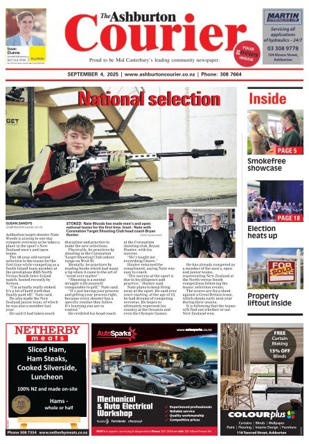 Ashburton Courier: September 04, 2025