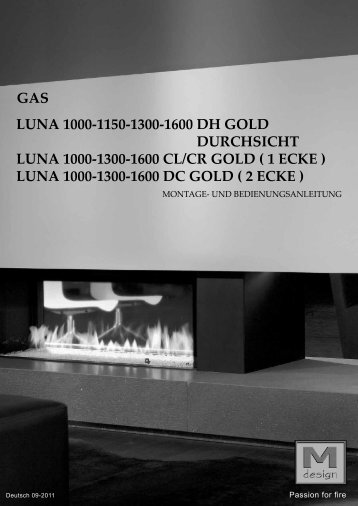 luna 1000-1300-1600 dc gold - M-Design