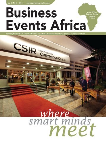 Business Events Africa - Vol 35 No 09 - September 2015
