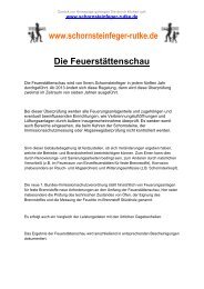www.schornsteinfeger-rutke.de Die Feuerstättenschau