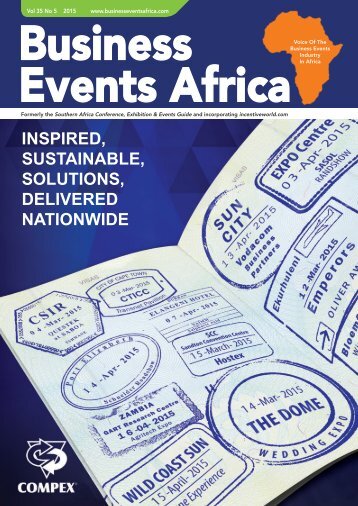Business Events Africa - Vol 35 No 05 - May 2015