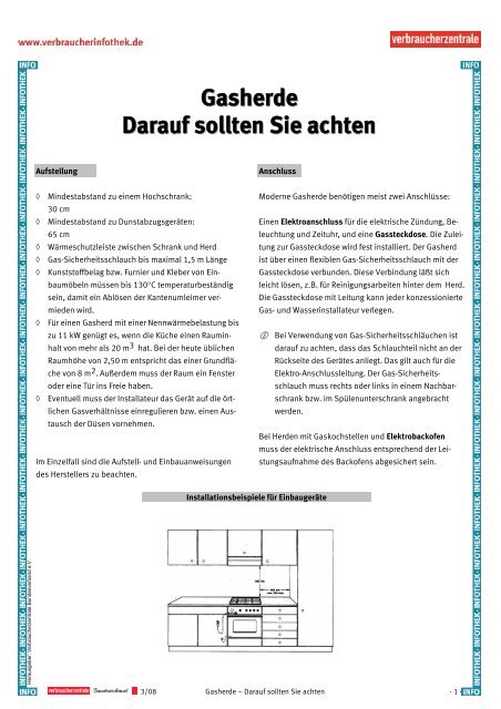 Gasherde Darauf sollten Sie achten - Verbraucherinfothek