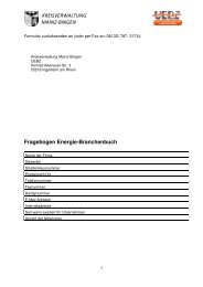 Fragebogen zum Energie-Branchenbuch - Landkreis Mainz-Bingen