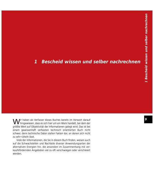 1 Bescheid wissen und selber nachrechnen - ELV