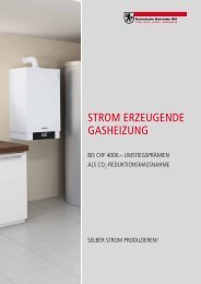 Strom erzeugende gaSHeizung - Technische Betriebe Wil