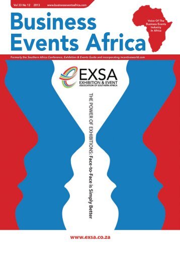 Business Events Africa - Vol 33 No 12 - December 2013