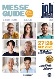 Das MesseMagazin der jobmesse osnabrück 2025