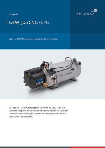 GBW 300 CNG / LPG - Spheros