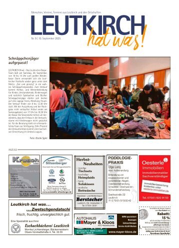 10.09.2025 Leutkirch hat was