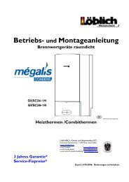 Betriebs- und Montageanleitung Brennwertgeräte raumdicht - Löblich