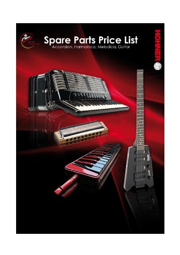 HOHNER Spare Parts Price Lists