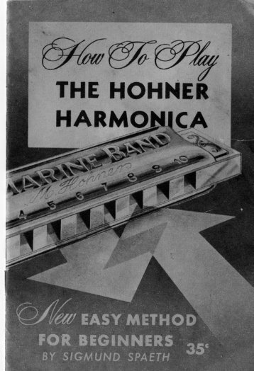 How to play the Hohner Harmonica - Andrew Zajac