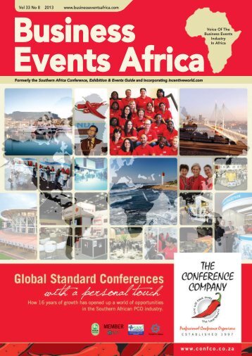 Business Events Africa - Vol 33 No 08 - August 2013