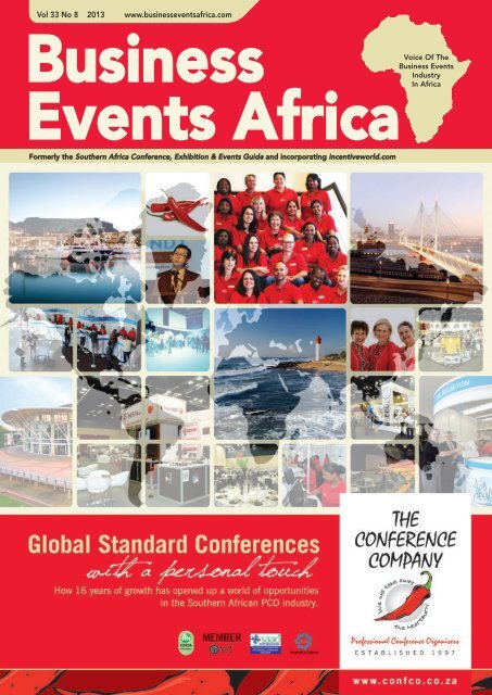 Business Events Africa - Vol 33 No 08 - August 2013