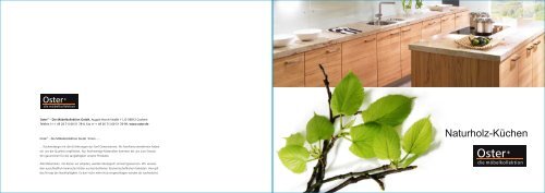 Naturholz-Küchen Oster – Die Möbelkollektion GmbH