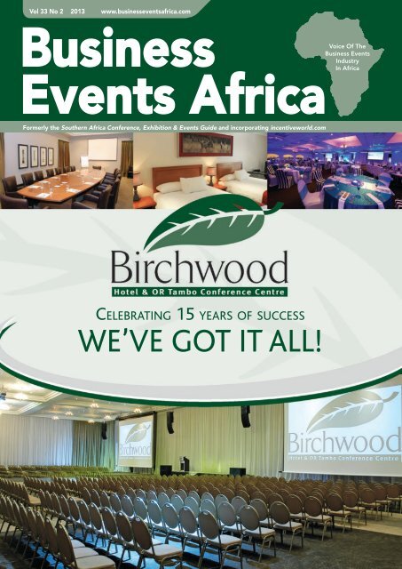 Business Events Africa - Vol 33 No 02 - February 2013