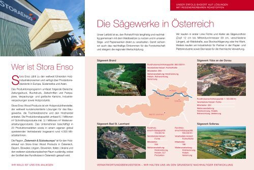 SET-Broschüre Holzeinkauf - Stora Enso