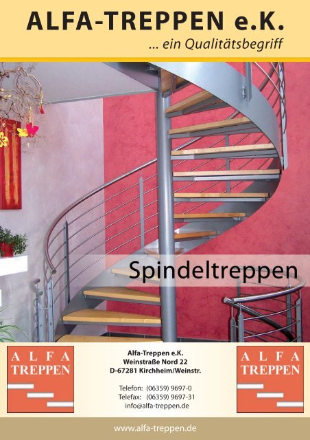 Massivholz-Spindeltreppen - Alfa-Treppen eK