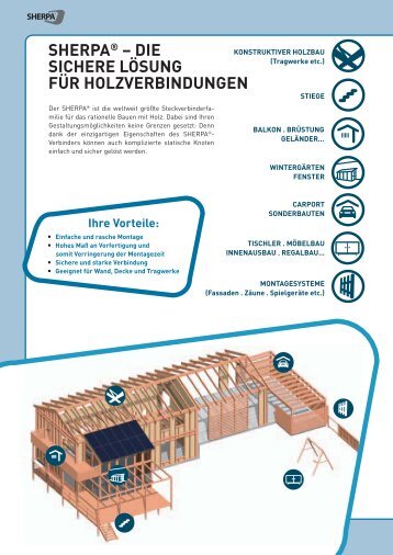 SHERPA® – DIE SICHERE LÖSUNG FÜR HOLZVERBINDUNGEN