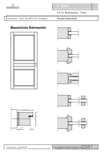 Massivholz Rahmentür - REINÆRDT Türen GmbH